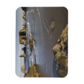 オレゴン州バンドンの沿岸部ビュー マグネット (縦)