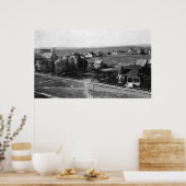 オレゴン州バーンズの鳥瞰写真 ポスター (キッチン)