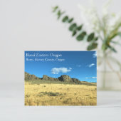 オレゴン州バーンズ、農村部ハーニー郡 ポストカード (スタンド正面)