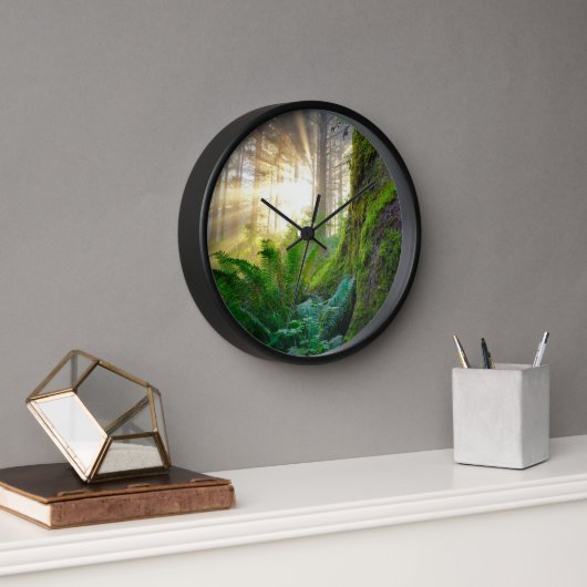 オレゴン州パシフィック・コースト・フォレスト 壁時計 (オフィス)