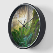 オレゴン州パシフィック・コースト・フォレスト 壁時計 (傾斜)