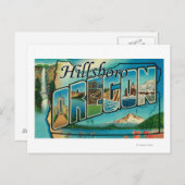 オレゴン州ヒルズボロ – ラージレターシーン ポストカード (正面/裏面)