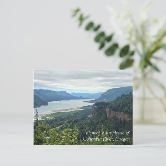 オレゴン州ビスタハウスの景色 ポストカード (スタンド正面)