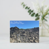 オレゴン州ビッグオブシディアンフロー ポストカード (スタンド正面)