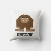 オレゴン州ビッグフット クッション (裏面)