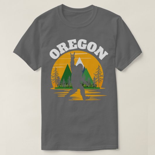 オレゴン州ビッグフット Tシャツ (デザイン正面)