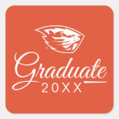 オレゴン州ビーバー |ビーバーヘッド スクエアシール (正面)