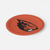 オレゴン州ビーバー |ビーバーヘッド ペーパープレート (アングル)