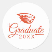 オレゴン州ビーバー |ビーバーヘッド ラウンドシール (正面)