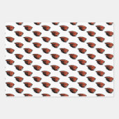 オレゴン州ビーバー |ビーバーヘッド ラッピングペーパーシート (正面)