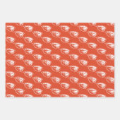 オレゴン州ビーバー |ビーバーヘッド ラッピングペーパーシート (正面2)