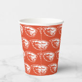 オレゴン州ビーバー |ビーバーヘッド 紙コップ (右)