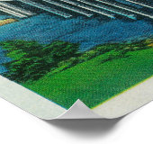 オレゴン州フィレンツェのシウスロー川橋 ポスター (角)