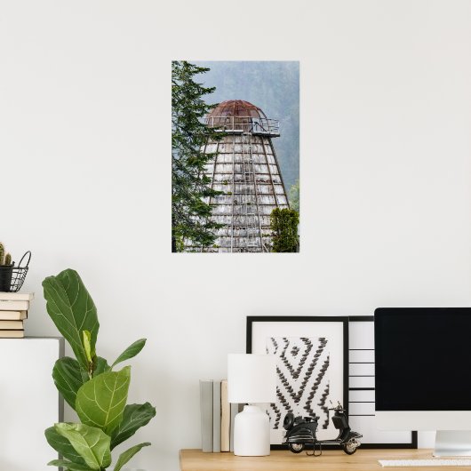 オレゴン州フィレンツェの近くの歴史的なミルウィグワムバーナー ポスター (ホームオフィス)