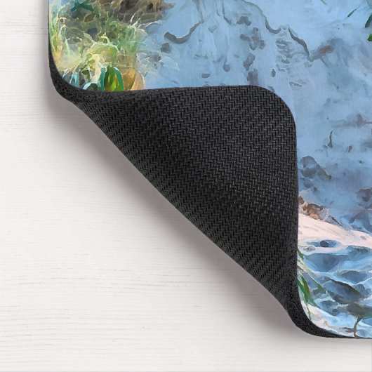 オレゴン州フィレンツェ砂丘のゴールデンアワーサンセット マウスパッド (コーナー)