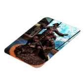 オレゴン州フォートクラトソップのルイス&クラーク像 マグネット (左側)