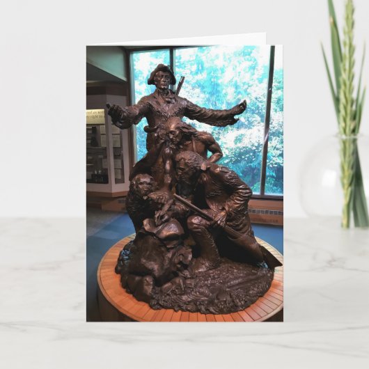 オレゴン州フォート·クラトソップ、ルイス&クラーク·スタチュー カード (正面)