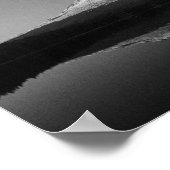 オレゴン州フッド山の月明かり ポスター (角)