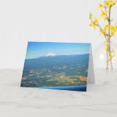 オレゴン州フッド山 カード (黄色い花)