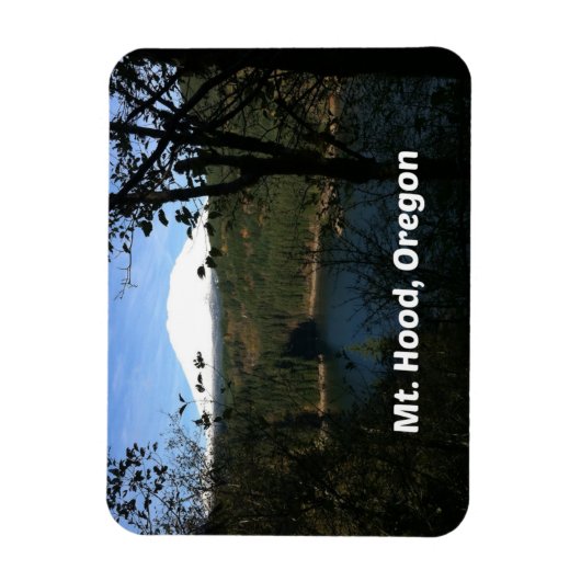 オレゴン州フッド山 マグネット (縦)