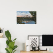 オレゴン州フッド山 – 2からの山の失った眺め ポスター (ホームオフィス)