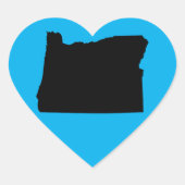 オレゴン州ブラック ハートシール (正面)