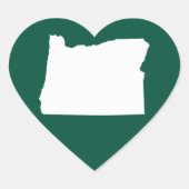 オレゴン州ホワイト ハートシール (正面)