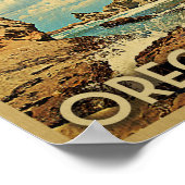 オレゴン州ポスターヴィンテージ旅行芸術海自然 ポスター (角)