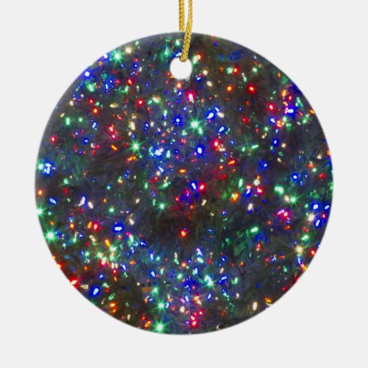 オレゴン州ポートランドのクリスマスライト セラミックオーナメント (正面)