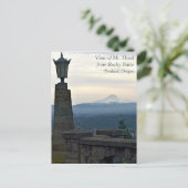 オレゴン州ポートランドのロッキー・ビュッテのフード山 ポストカード (スタンド正面)