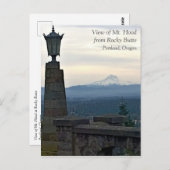 オレゴン州ポートランドのロッキー・ビュッテのフード山 ポストカード (正面/裏面)