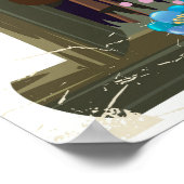 オレゴン州ポートランドのヴィンテージ旅行ポスター ポスター (角)