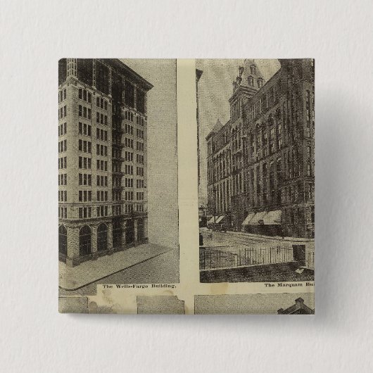 オレゴン州ポートランドの建築的堅牢性 缶バッジ (正面)