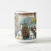 オレゴン州ポートランドの独立カフェ コーヒーマグカップ (中央)