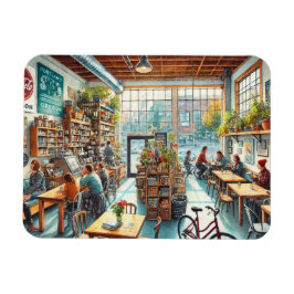 オレゴン州ポートランドの独立カフェ マグネット