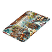 オレゴン州ポートランドの独立カフェ マグネット (左側)