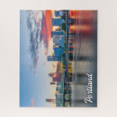 オレゴン州ポートランドの美しい街 ジグソーパズル (縦)