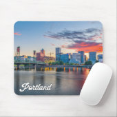 オレゴン州ポートランドの美しい街 マウスパッド (マウス)