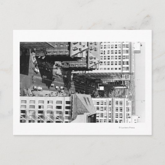 オレゴン州ポートランドシティビューオブシックスアベニュー ポストカード (正面)