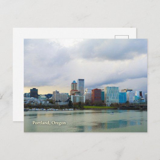 オレゴン州ポートランドポストカードシティスカイライン ポストカード (正面/裏面)