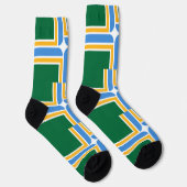 オレゴン州ポートランド州旗を持つ男性クルー用ソックス ソックス (右)
