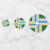 オレゴン州ポートランド州旗を持つ表紙吹雪 コンフェッティ (裏面)