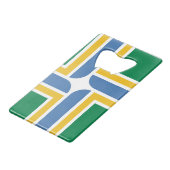 オレゴン州ポートランド州旗クレジットカードボトルオープナー クレジットカード栓抜き (正面アングル)