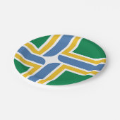 オレゴン州ポートランド州旗紙プレート ペーパープレート (アングル)