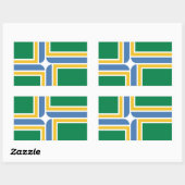 オレゴン州ポートランド州旗 長方形シール (シート)