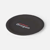 オレゴン州ポートランド紙プレート ペーパープレート (アングル)