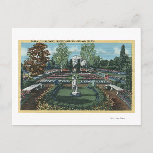 オレゴン州ポートランド – コーフォーマルトイタリアン ポストカード (正面)