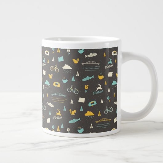 オレゴン州ポートランド ジャンボコーヒーマグカップ (右)