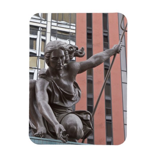 オレゴン州ポートランド·ポートランディアの彫像 マグネット (縦)