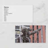 オレゴン州ポートランド·ポートランディアの彫像 名刺 (正面/裏面)